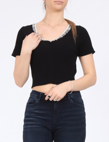 Top SHEIN, negru, L