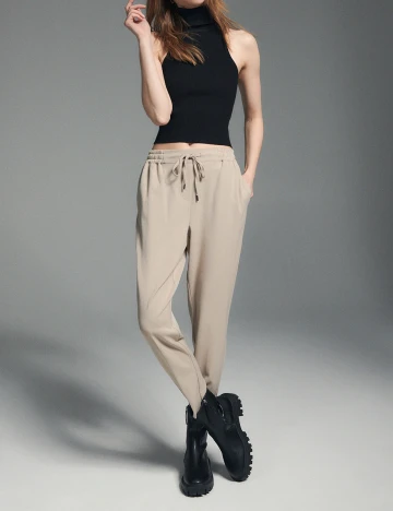 Pantaloni Reserved, crem