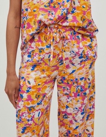 Pantaloni Vila, mix culori