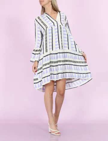 Rochie scurta Hailys, ecru