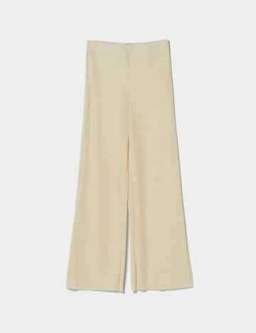 Pantaloni Bershka, ecru
