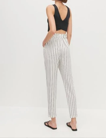 Pantaloni Reserved, alb