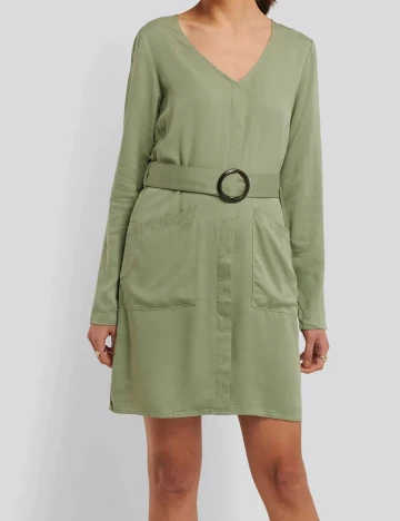 Rochie scurta NA-KD, verde