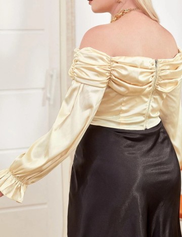 Top SHEIN CURVE, crem
