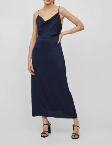 Rochie Lunga Vila, bleumarin