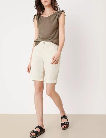 Pantaloni scurti s.Oliver, ecru, W46