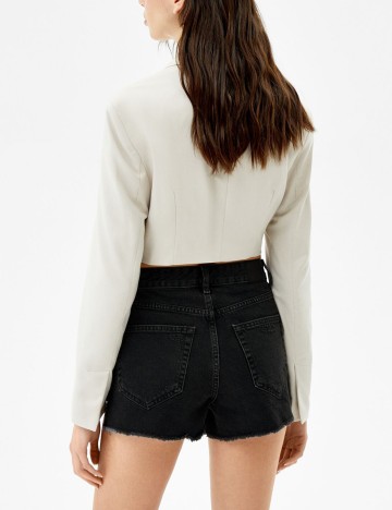 Pantaloni scurti Bershka, negru