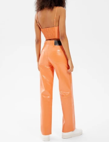 Top Bershka, portocaliu