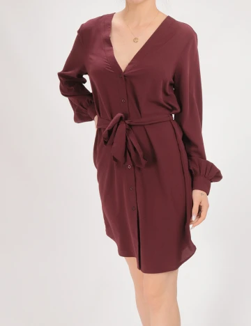 Rochie scurta BUBBLEROOM, visiniu