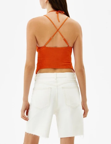 Top Bershka, portocaliu