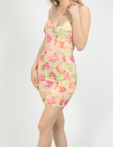 Rochie scurta Bershka, floral, L