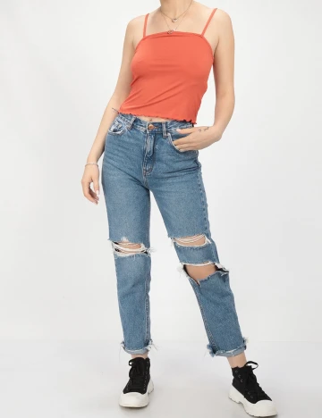 Top Vero Moda, caramiziu
