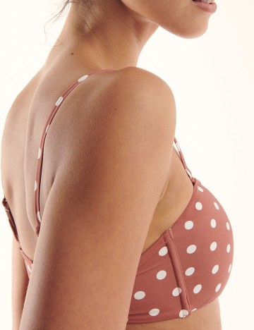 Sutien de baie Reserved, roz pudra inchis