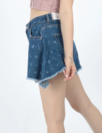 Pantaloni Scurti Only, bleumarin Albastru