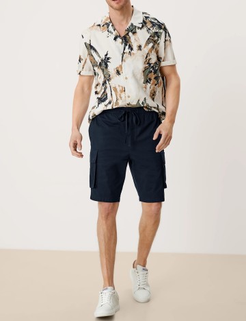 Pantaloni scurti s.Oliver, bleumarin