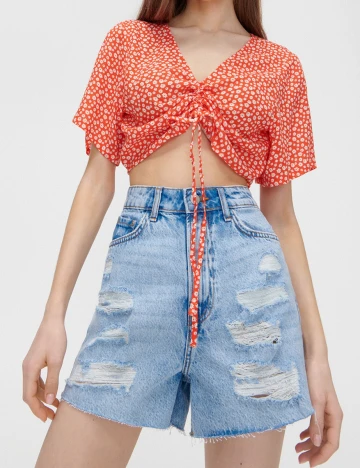 Pantaloni Scurti CROPP, albastru
