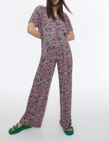 Pantaloni Reserved, floral, M