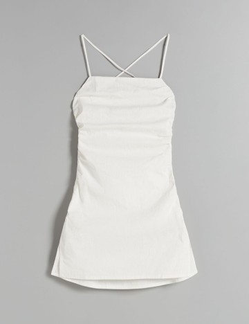 Rochie Scurta Bershka, alb