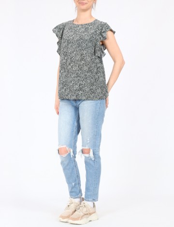 Bluza Stradivarius, negru