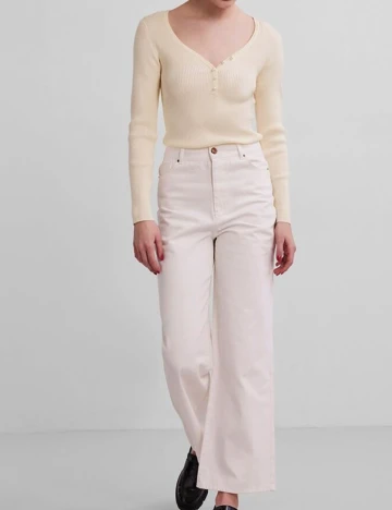 Bluza Pieces, crem