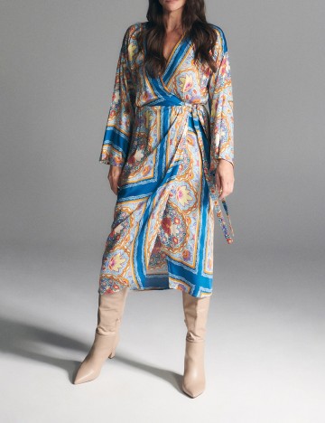 Rochie medie Reserved, albastru, 36