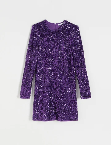 Rochie scurta Reserved, mov Mov