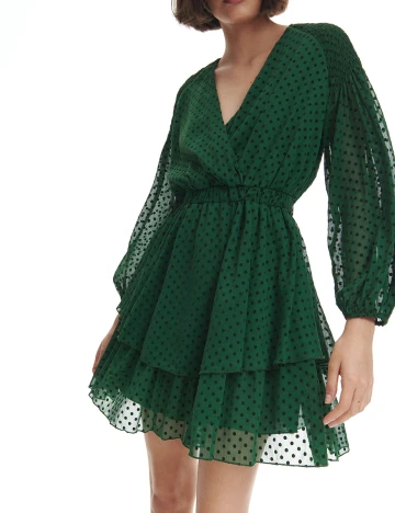 Rochie scurta Reserved, verde Verde