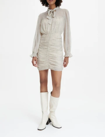 Rochie scurta Reserved, crem