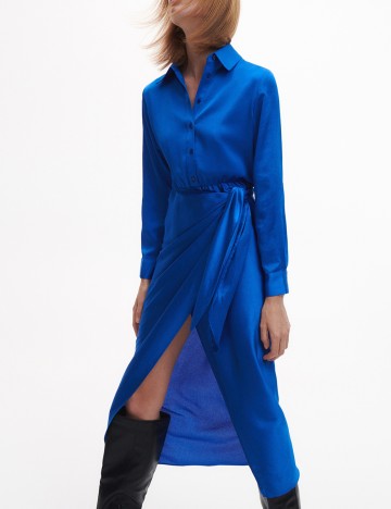 Rochie medie Reserved, albastru, XL