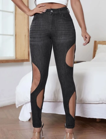 Blugi SHEIN, negru Negru