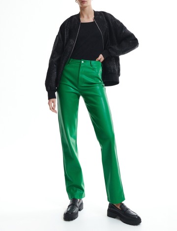 Pantaloni Reserved, verde, M