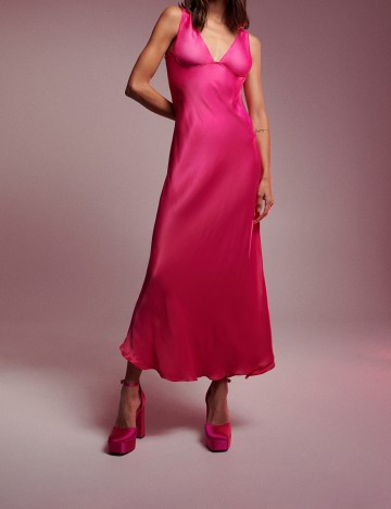 Rochie lunga Reserved, roz, M