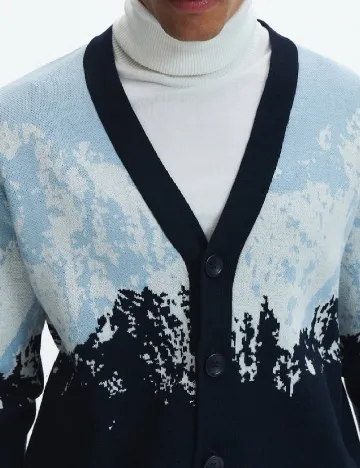 Cardigan Reserved, bleumarin Albastru