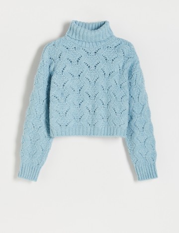 Pulover Reserved, bleu