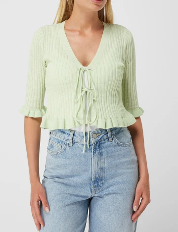 Cardigan Pieces, verde