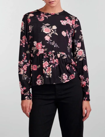 Bluza Pieces, negru