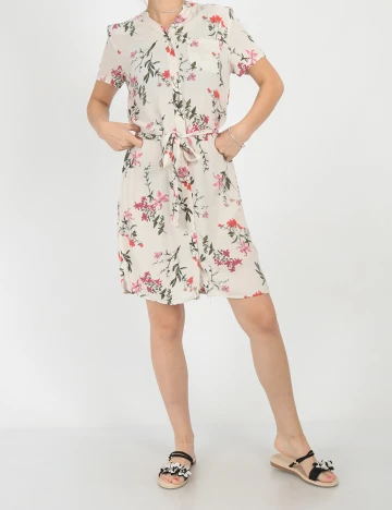 Rochie scurta Vila, crem