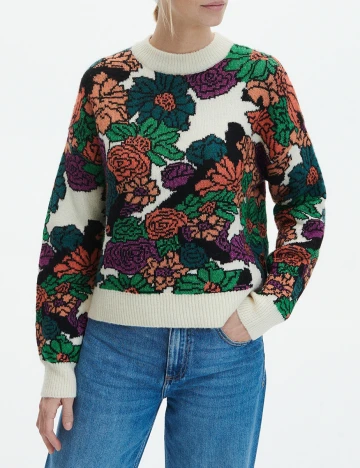 Pulover Reserved, floral Floral print