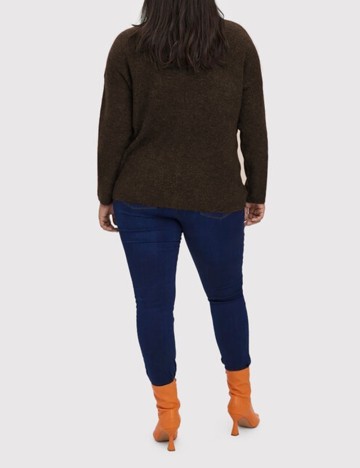 Bluza Vero Moda Curve, maro