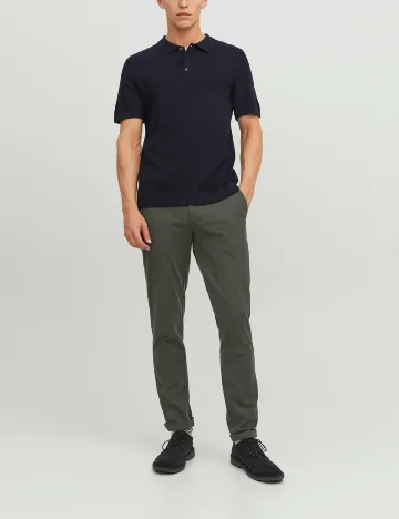 Pantaloni Jack&Jones, verde inchis