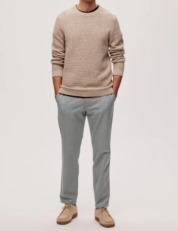 Pantaloni Selected, gri Gri