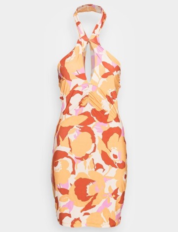 Rochie scurta Neon&Nylon, portocaliu