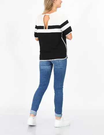 Bluza Dranella, alb/negru