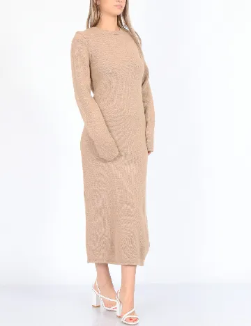 Rochie medie NA-KD, bej