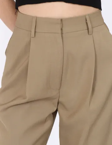 Pantaloni NA-KD, kaki