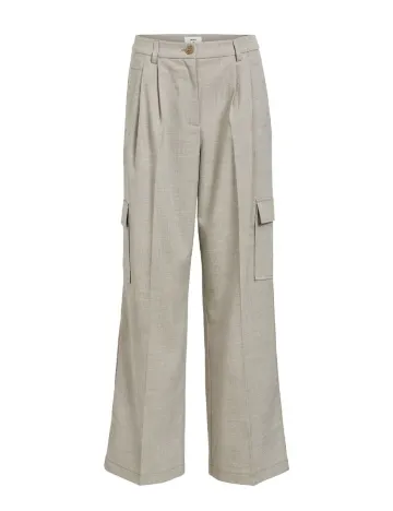 Pantaloni Object, crem Crem