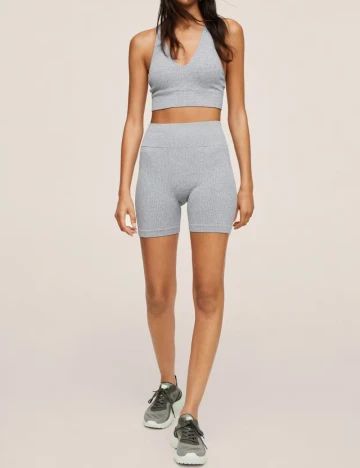 Bustiera sport Mango, gri