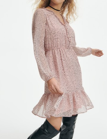 Rochie scurta Reserved, roz
