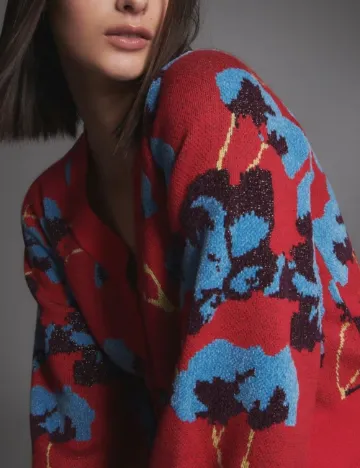Cardigan Reserved, rosu Rosu