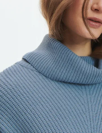 Pulover Oversize Reserved, albastru Albastru